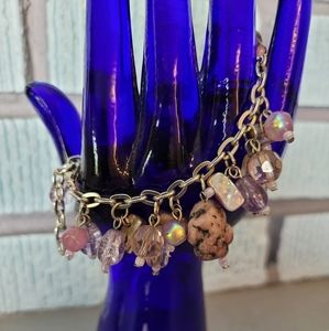 Purple Stone bracelet NWOT